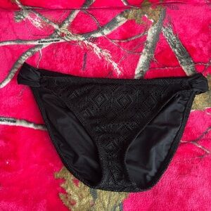 Black Lace Bikini Bottoms